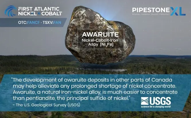 First Atlantic Nickel & Cobalt Produces High Grade Alloy Concentrate Up to 71.9% Nickel and 1.76% Cobalt from Its Pipestone XL Nickel-Cobalt Alloy Project, Using Its First-Ever ONSHORE MAX (Magnetic Alloy eXtraction) Recovery & Concentration Process, Unveiled at the Fastmarkets Lithium Supply & Battery Raw Materials Conference, Las Vegas, USA