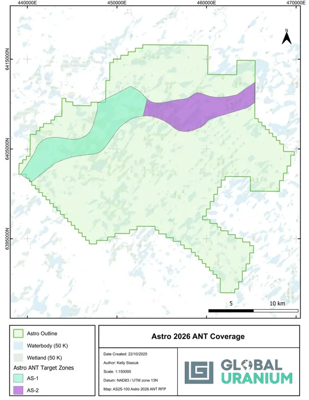 Global Uranium Corp. Commences Ambient Noise Tomography Survey at the Astro Uranium Project, Saskatchewan