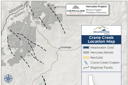 Headwater Gold Announces Commencement of Centerra-Funded Drilling at Crane Creek Project, Idaho