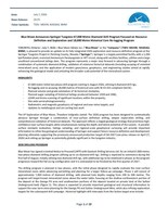 Blue Moon Announces Springer Tungsten 67,000 Metre Diamond Drill Program Focused on Resource Definition and Exploration and 18,000 Metre Historical Core Re-logging Program (CNW Group/Blue Moon Metals)
