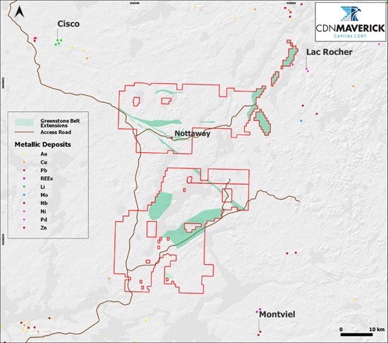 Cannot view this image? Visit: https://miningpresswire.com/wp-content/uploads/sites/16/2026/07/cdn-maverick-expands-strategic-holdings-along-interpreted-greenstone-belt-extensions-1.jpg
