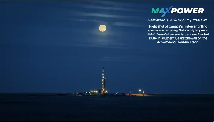 MAX Power Mobilizes for Commercial Validation Program at Canada’s First Natural Hydrogen Discovery