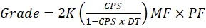Uranium Ore Grade Calculation Formula