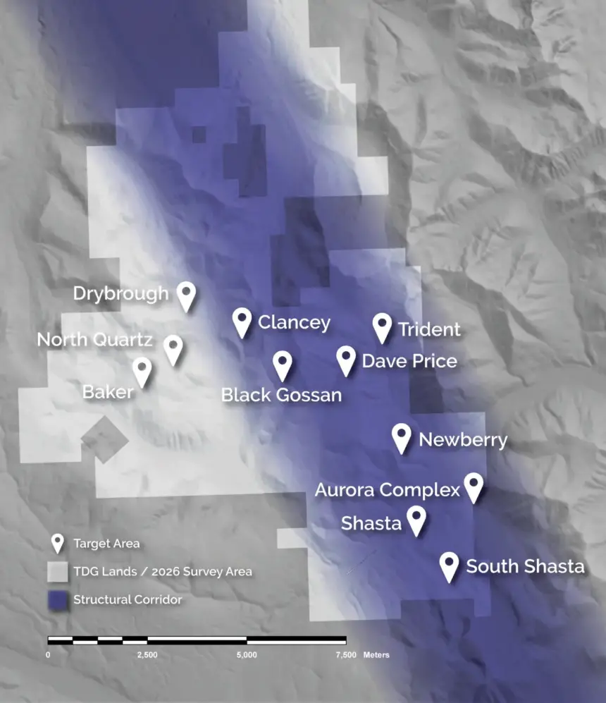 TDG Mobilizes to Advance District-Scale Copper-Gold Exploration Northwest of Aurora Complex, Toodoggone
