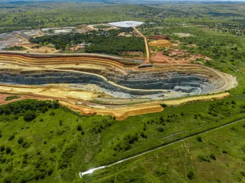 Buckreef Gold Open Pit Main Zone Aerial View