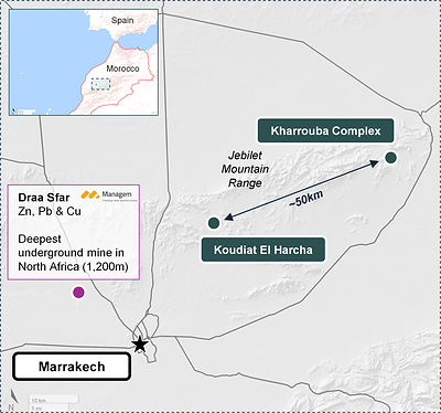 Kharrouba location map