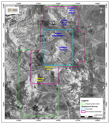 Figure 1. Planned FY2027 geophysical survey area