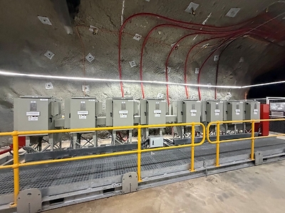 Figure 6 - Ring main unit linking newly installed redundant power cable to underground power network
