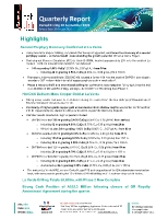 Hot Chili - Quarterly Report, Period Ending 30 September 2026 Hot Chili - Quarterly Report, Period Ending 30 September 2026