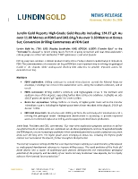 Lundin Gold Reports High-Grade Gold Results including 124.27 g/t Au over 11.00 Metres at FDNS and 242.64 g/t Au over 3.30 Metres at Bonza Sur; Conversion Drilling Commences at FDN East