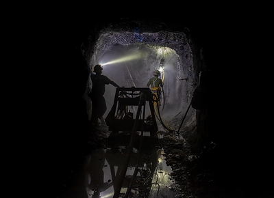 Figure 2: Underground Development Work Underway on the 3100 Level