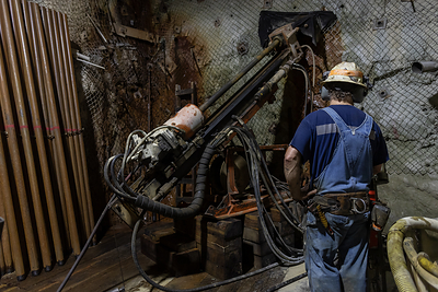Figure 3: One of Three Active Underground Drill Rigs Supporting the 50,000-Meter Infill Drilling Program